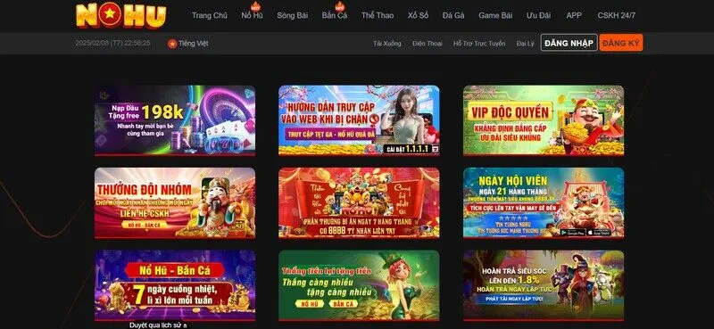 Nhà cái NOHU ưu đãi ngập tràn